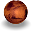 An icon of the planet Mars, 64 x 64