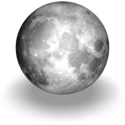 An icon of the Moon, 256 x 256